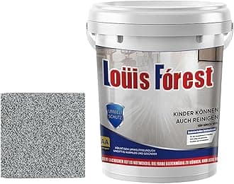 Epoxy Colored Sand Floor Paint, Epoxy Colored Sand Self Leveling Coating, Louis Forest Epoxy Floor Paint, for High Gloss Marble Effect Garage Coating (Gray)