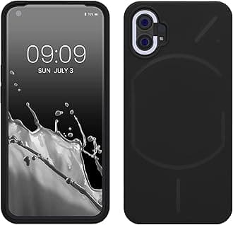 kwmobile Case Compatible with Nothing Phone (1) Case - TPU Silicone Phone Cover with Soft Finish - Black