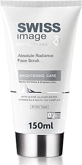Absolute Radiance Face Scrub 150 ml | Gently Exfoliates, Brightens & Smooths Skin | Enriched with Niacinamide For Glowing Skin | Suitable for All Skin Types | Swiss Made | For Men & Women