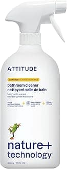 Bathroom Cleaner Spray, EWG Verified, Plant-Based & Vegan, Safe for Bathroom Surfaces, Tiles, Tubs, Shower Walls, and Grout, Citrus Zest Scent, 800 mL