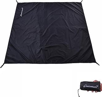 Clostnature Waterproof Tent Footprint for Camping - Ultralight Camping Tarp, Tent Groundsheet for Camping, Black Footprint for Hammock, Heavy Duty Tent Floor Saver - Storage Bag Included