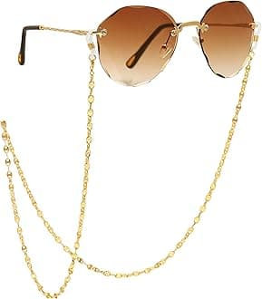 18K Gold Plated Eyeglass Chain Sunglasses Strap Holder Reading Glasses Retainer