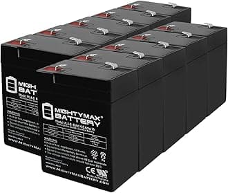 Mighty Max Battery 6V 4.5AH SLA Replacement Battery for Jiming JM-6M4.5AC - 10 Pack