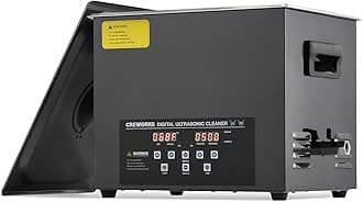 CREWORKSBlack Titanium Stainless Steel Ultrasonic Cleaner 10L