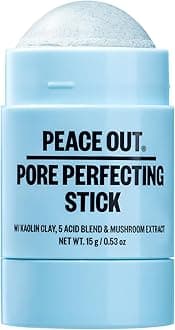 Pore Perfecting Stick Acne Solution & Blackhead Remover, Glycolic Acid & Salicylic Acid Cleanser, Works Like a Face Wash, Skincare Facial Cleanser & Exfoliating Facial Scrub, 15g /0.53oz