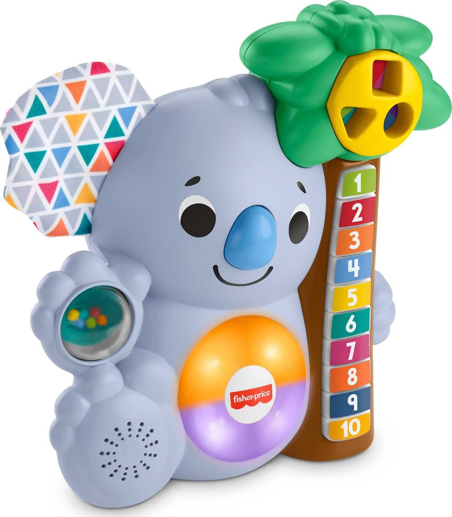 Fisher-Price Baby Learning Toy Linkimals Counting Koala with Interactive Lights & Music for Infants Ages 9+ Months. Compatible Only with Linkimals Items