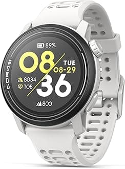 PACE 3 GPS Sport Watch, Lightweight Running Watch, 17-Day Battery Life, Accurate GPS, Heart Rate Monitor, Navigation, Sleep Tracking, Training Plan, Run, Bike, and Ski (White Silicone)