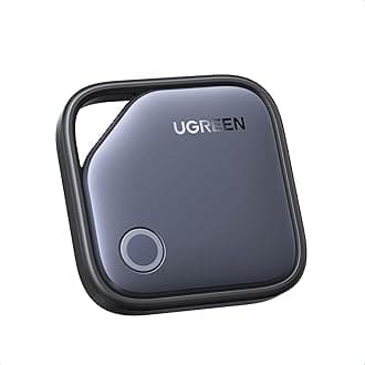 UGREEN FineTrack Smart Finder, Bluetooth Tracker Tag, 2-Year Replaceable Battery, Compatible with Apple Find My (iOS only), 80dB Alarm Volume, Item Finder and Locator for Keys, Wallet, Luggage, Car