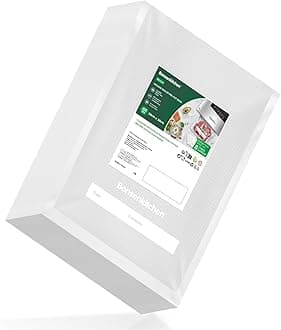 Bonsenkitchen Vacuum Food Sealer Bags (20X30cm) 100 Bags, BPA Free, Commercial Grade Textured Food Vacuum Sealer Bag, Thick Embossed Bags for Food Storage and Sous Vide Cooking, VB3205