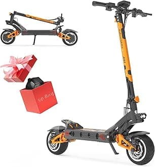 KuKirin G3PRO/G4 Electric Scooter for Adults, 2400W Powerful Motor Up to 40MPH, 10.5" Off Road Tires 52V/23Ah Large Capacity, KUGOO Kirin Folding Fast e Scooter for Adult