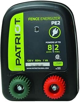 Patriot PE2 Electric Fence Energizer, 0.10 Joule