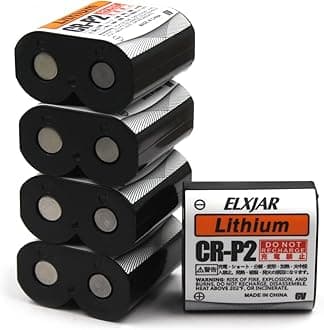 (5-Pack) 6V 1500mAh CR-P2 Lithium Photo Battery Replacement for 223A 2CR-P2 EL223AP DL223A Cameras and Flash Units