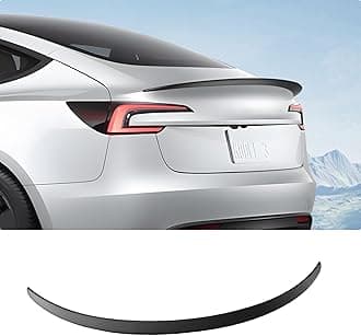 BASENOR 2024 2025 Tesla Model 3 Spoiler Wing OEM Performance Rear Trunk Lip ABS Material Model 3 Accessories Highland Matte Black Gen 2