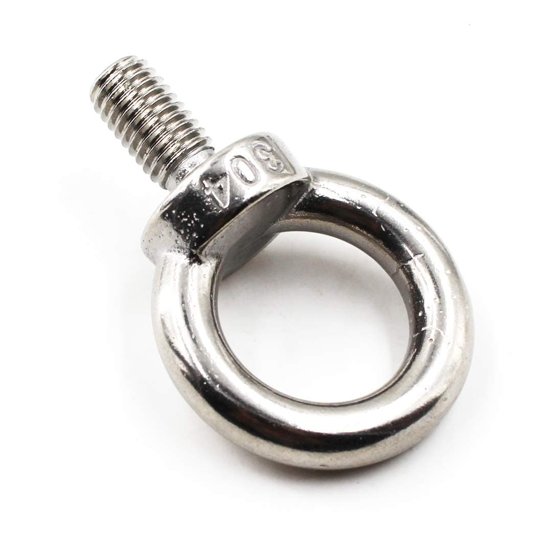 M3 Ring Shape Lifting Threaded Eye Bolt 304 Stainless Steel for Eye Nut Fastener-30 Pack
