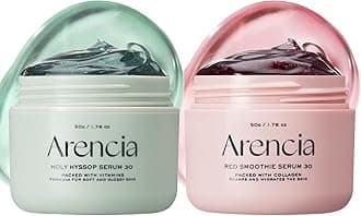 Arencia Overnight Face Mask Serum Duo [Glow Hyssop + Red Collagen ] for Glass Skin, Korean skincare