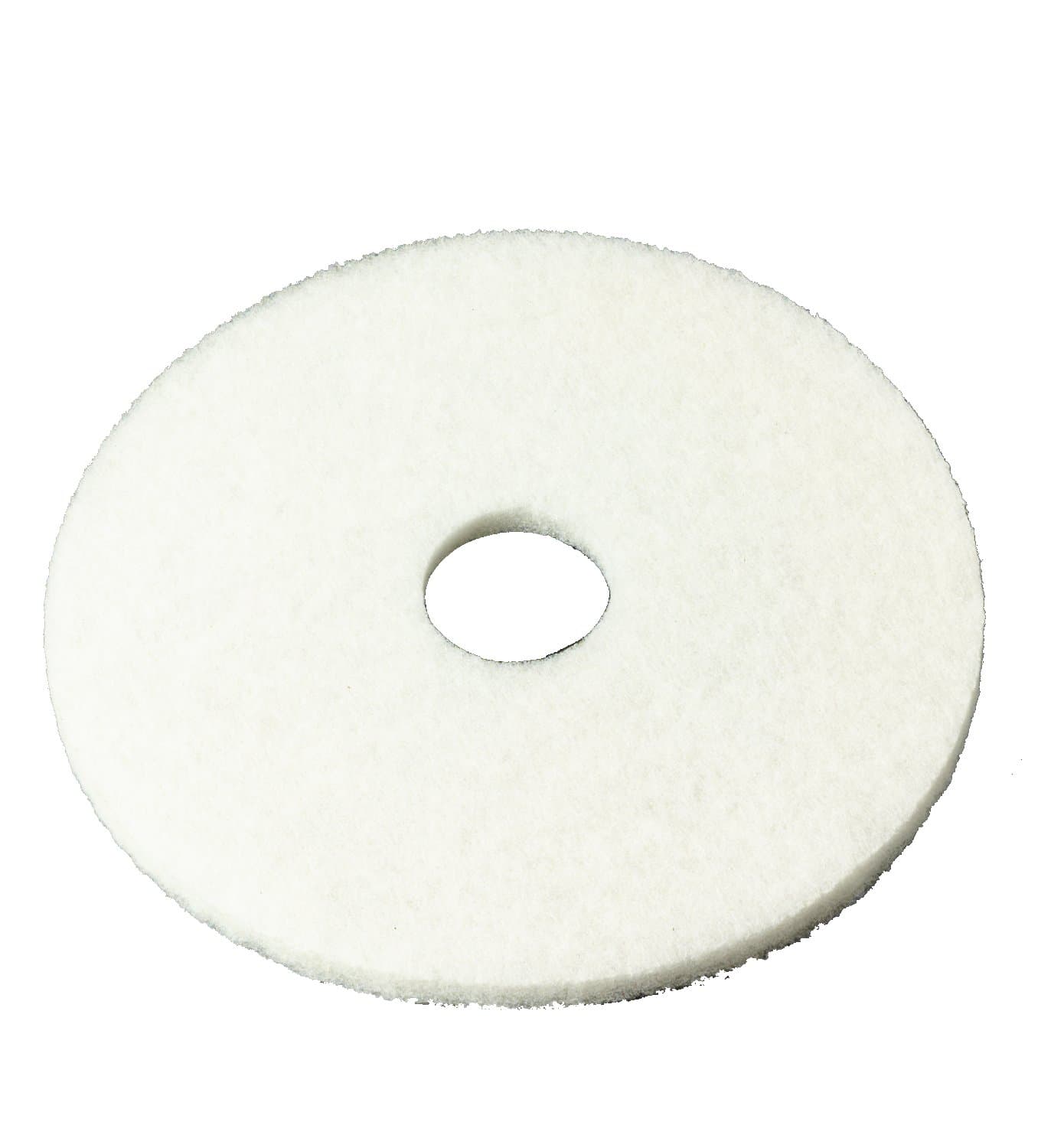 White Super Polish Pad 4100, 13 in, 5/Case