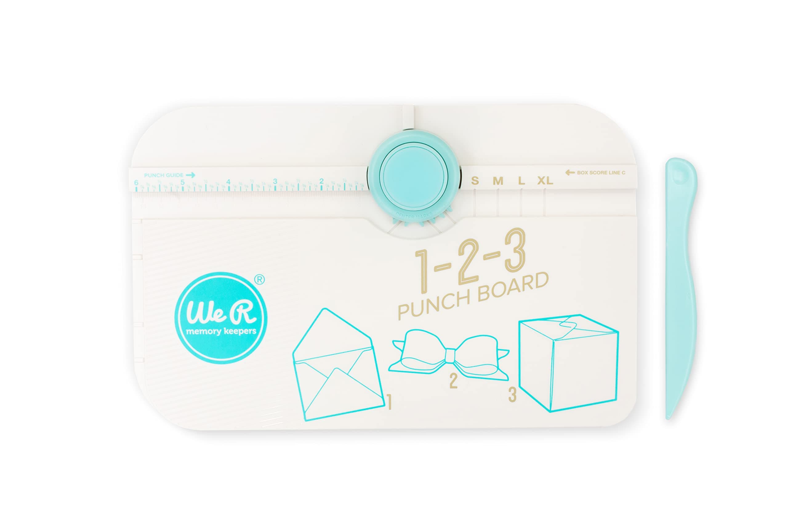 We R Memory Keepers Punch Board Punch Board & Punch-1-2-3 ,White ,1 Pack 662530