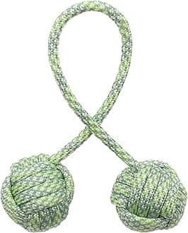 Fidget Beads Skill Toys, Fidget Toys, Parachute Cord and Steel Beads Handmade Fidget Beads, Beginners Worry Beads, Portable EDC Leisure Toys (Green)