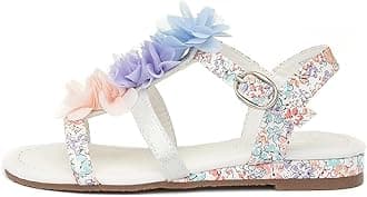 WalkrightGirls Multi Coloured Floral Sandal