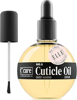 Sweet Almond Cuticle Revitalizing Oil 2.5 oz - Moisturizes and Strengthens Nails and Cuticles - Soothing and Nourishing - Paraben and Cruelty Free with Natural Ingredients - Dropper & Brush included