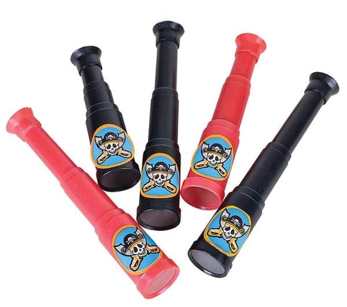 Pirate Party Pretend/Dummy Collapsible Telescopes - 36 Pack