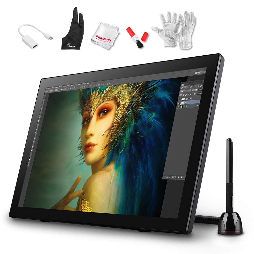 Parblo Coast22 21.5 Inch Digital Graphics Tablet Pen Display Drawing Monitor with Cordless Battery-free Pen + Cleaning Kit