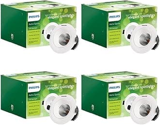 Philips Astra Spot 20-watt LED Spotlight || LED Spotlight for Display || Warm White,Pack of 4