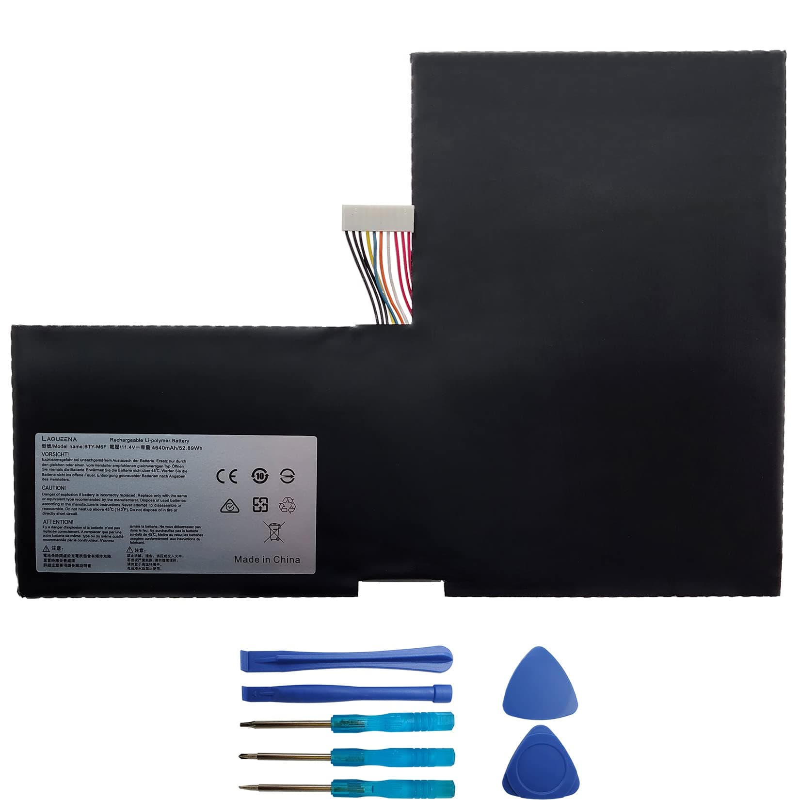 BTY-M6F Laptop Battery Compatible with MSI GS60 2PC 2PE 2PL 2QD 2QC 2QE 6QC 6QE PX60 Series MS-16H2 11.4V 52.89Wh 3-Cell