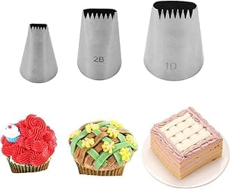 Symphony Wire Tips, Stainless Steel Icing Piping Nozzles For Pastry Fondant Tools (D)