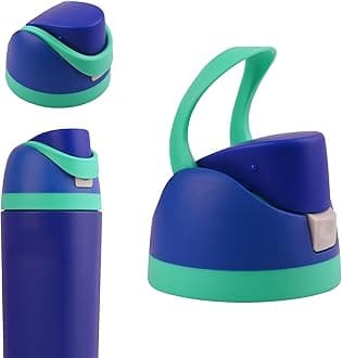 Moukiween Replacement Cap for Owala Freesip Bottle, One Button Water Bottle Top Lid Accessories Compatible with Owala Cup 16oz 24oz 32oz 40oz, BPA-Free, No Water Leakage, Navy Blue
