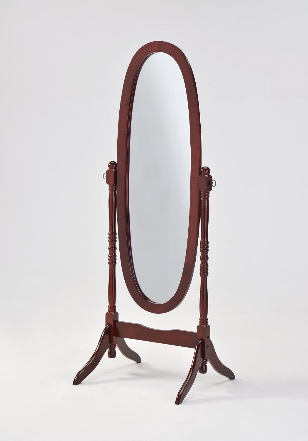 Cherry Cheval Floor Mirror Stand
