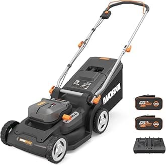 WG745E 40V Brushless Cordless Lawnmower | Up to 650m² | 41cm Deck | IntelliCut | 6-Height Adjust | 2-in-1 Mulch & Collect | 50L Bag | 2x 4.0Ah Batteries Included