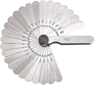Starrett 66 Thickness Gage Set with Straight Leaves 000150025Thickness 31