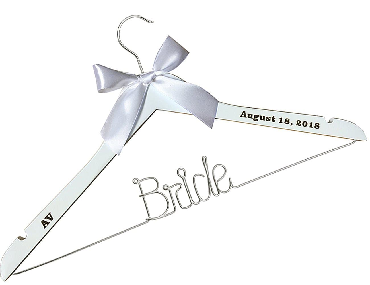 Wire Hanger Personalized Wedding Hangers with The folower -Custom Personalized Bridal Dress Hanger Gifts for Bride Mother of The Bride's Gifts Gifts for Groom