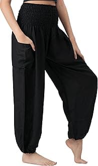 B BANGKOK PANTSHarem Pants Women Yoga Boho Clothes with Pockets