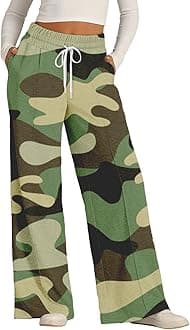 Women’s Wide Leg Sweatpants, Lightweight, High Waisted with Wide Pockets, Comfortable Lounge Pants with Drawstring, 2024