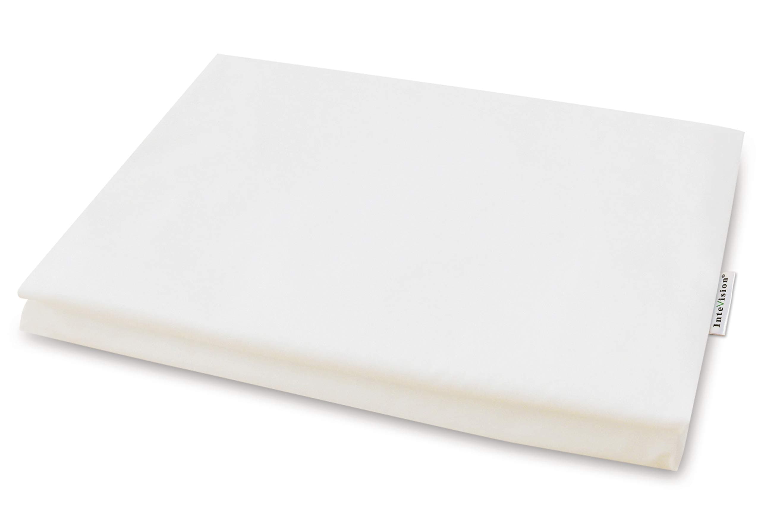 InteVision 400 Thread Count, 100% Egyptian Cotton Pillowcase. Designed to Fit The 7.5" Version of The Foam Wedge Bed Pillow (26" x 25" x 7.5")