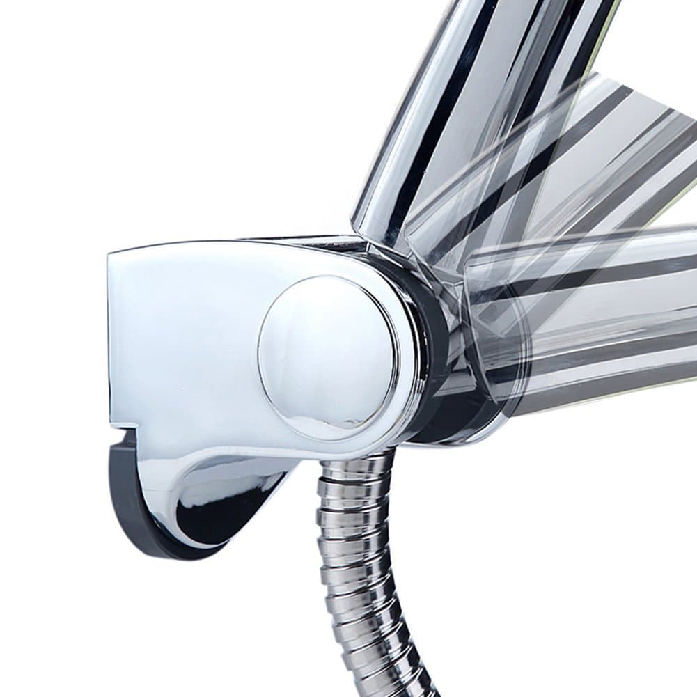Angle Adjustable Shower Head Holder Bracket Wall Mounted, Easy to Fix, Heavy Duty, for Hand Showerhead and Bidet Sprayer, Chrome Finished