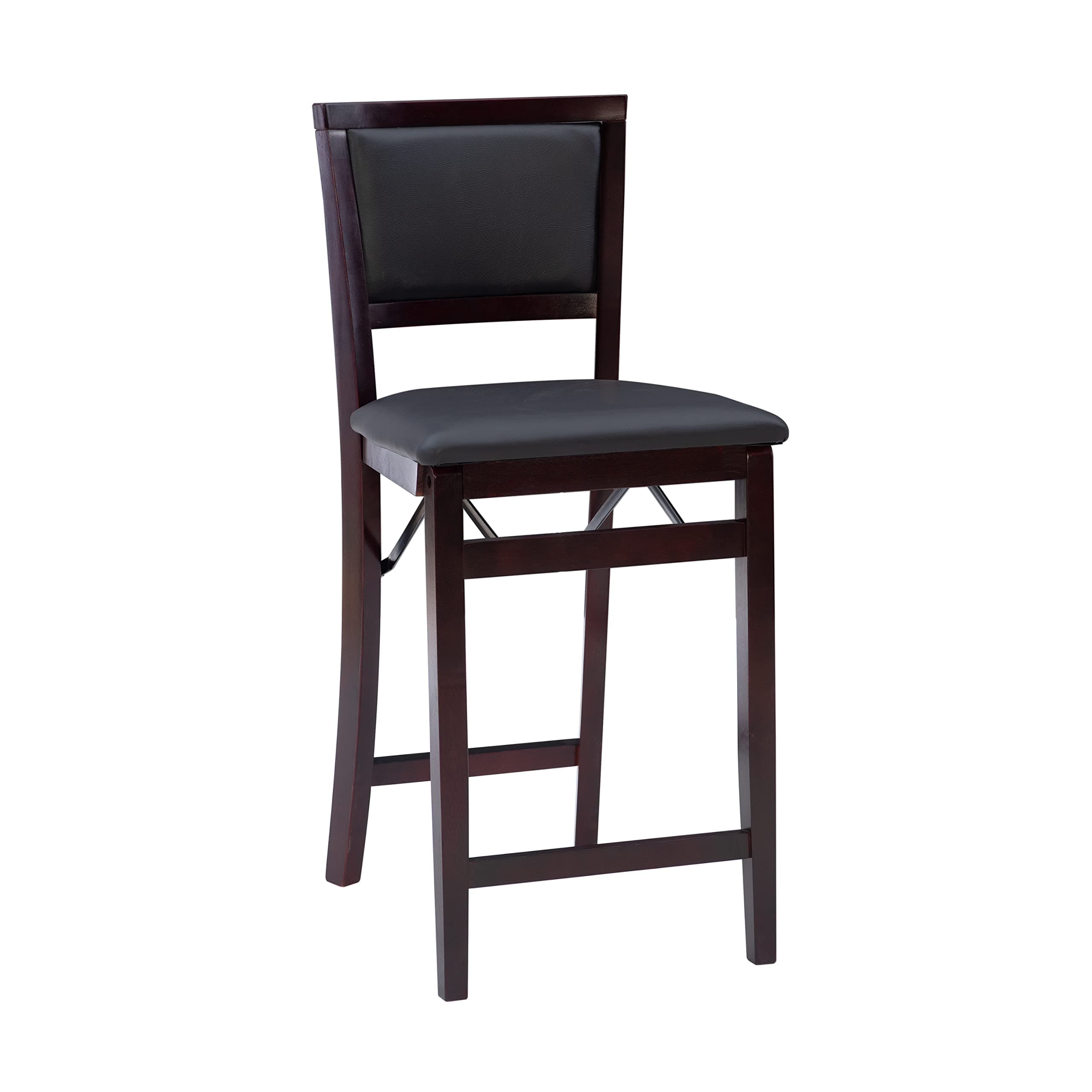 Home Decor Keira Pad Back Folding Counter Stool, 24-Inch