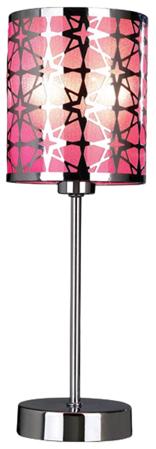 Illumini 14-inch Table Lamp, Pink Shade