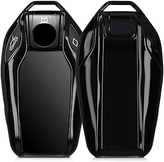 JVCV® TPU Car Key Cover Compatible with BMW X Series Key (Black)