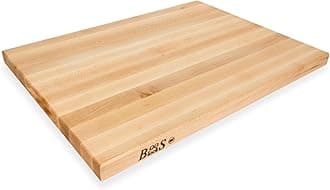 Boos Block Pro Chef Series - Butchers Block Chopping Board - Thick Cutting Board - North American Hard Maple Wood Extra Large Chopping Board - 24 x 18 x 1.5 Inches