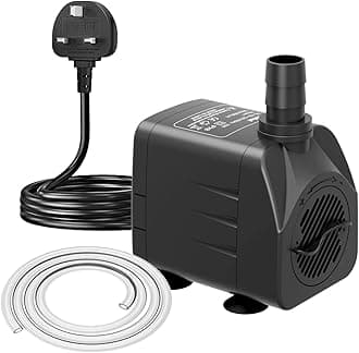 Submersible Pump 750L/H 16W Dry Burning Protection with Ultra Quiet Design 1.6m High Lift for Fountains, Hydroponics, Ponds, Aquariums & More……