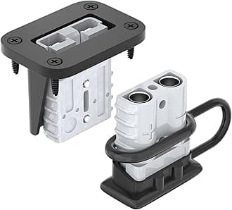 RVBOATPAT 2PCS 50Amp Battery Quick Connect/Disconnect Connector,6 to 12 Gauge Battery Cable Connector, Wire Harness Plug Kit 12 to 36V for Car Winch Trailer