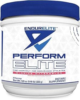 EndurElite Perform Elite- Pre Workout Energy Drink Powder Supplement- Pre-Workout Electrolytes for Endurance Athletes- 20 Servings- Winning Watermelon