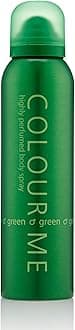 COLOUR ME Green 150ml Body Spray Perfume for Men. Luxury Fragrance - Mens Aftershave, Long Lasting Fragrance for Men by Milton-Lloyd