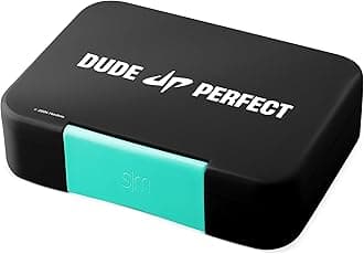 Simple Modern Dude Perfect Bento Lunch Box for Kids | BPA Free, Leakproof, Dishwasher Safe | Lunch Container for Boys, Toddlers | Porter Collection | 5 Compartments | Classic Logo