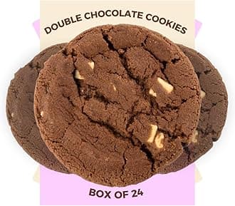 Coffee Masters Chocolate Cookies - 1 x 24 Pack Individually Wrapped Biscuits Perfect Cookie Snack for the Family - Light and Crunchy Double Choco Chip, Suitable for Vegetarians