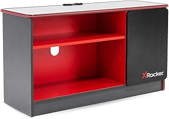 X Rocker Carbon Tek Gaming TV Stand with Neo Motion LED Lights (Fits TVs up to 55 Inches)