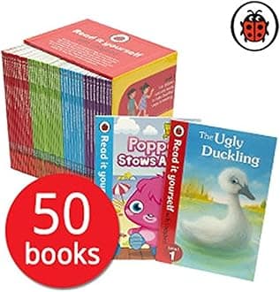 Read it Yourself with Ladybird Collection 50 Books Box Set Pack (Level 1, 2, 3, 4)including moshi monster, peppa pig, charlie and lola, Wizards of Oz, Topsy and Tim, Cinderella, Harry and the Paperback – Big Book, 1 January 2014